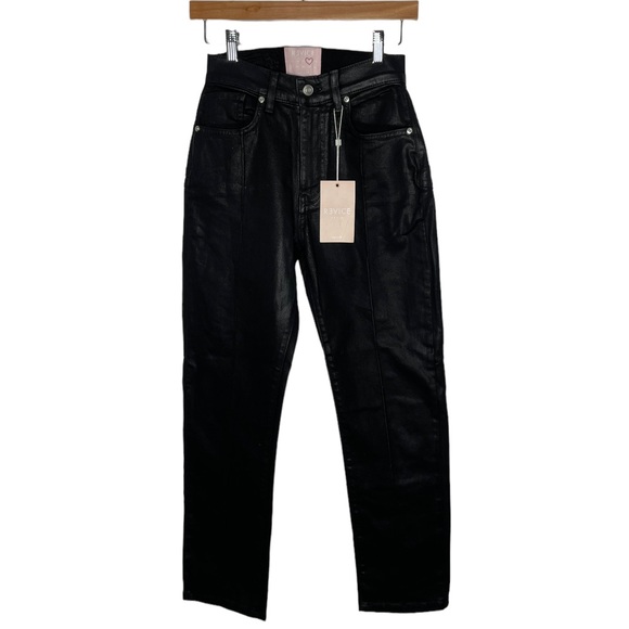 Revice | NWT Venus Black Coated Star Butt Straight Leg Jeans 26 - Picture 9 of 11
